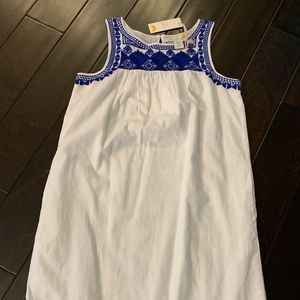 C&C California Cotton Dress w/ Blue Aztec Detail